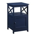 thumbnail image 2 of Convenience Concepts Oxford End Table with Storage Cabinet and Shelf, Cobalt Blue, 2 of 6