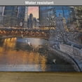 thumbnail image 6 of Ambesonne Landscape Place Mats Set of 4, Chicago River Scenery, Standard Size, Multicolor, 6 of 6