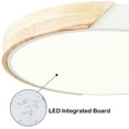 thumbnail image 3 of Modern White Flush Mount LED Ceiling Light Fixture, 3 of 7