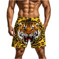 thumbnail image 2 of Kakii Men's Novelty Beach Shorts Quick Dry Swimwear Sports Running Swim Board Shorts, 2 of 8