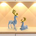 thumbnail image 4 of Baoblaze 2 Pieces Deer Figurines Desktop Ornament Resin Elk Statue Miniature Figurine for Blue, 4 of 8