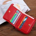 thumbnail image 4 of FeiraDeVaidade High Quality Leather Card Bag Small Purse Solid Color Women‘S Wallet Large Capacity Card Holder Zip Coin Purse, 4 of 7