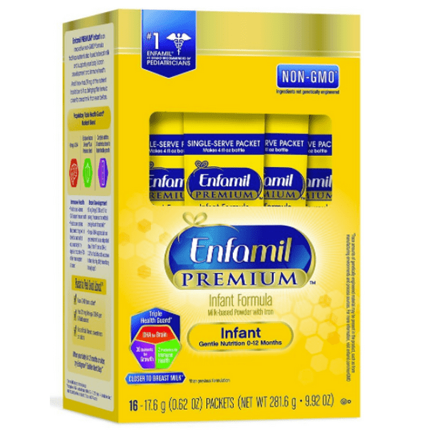 Enfamil PREMIUM Infant Formula (96 Count) 0.62 oz Single Serve Powder