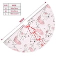 thumbnail image 2 of KLL 36" Christmas Tree Skirt Cute Piggy Ballerina Xmas Tree Skirts Mat for New Year Xmas Holiday Party Indoor Outdoor Home Decoration, 2 of 5