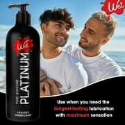 Wet Platinum Silicone-Based Lube, Ultra Long Lasting Premium Personal Lubricant, 1.0 fl oz