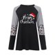 thumbnail image 4 of Camisas Navideñas Para Mujer Tops de Manga Larga Estampado de Moda Cuello Redondo Raya Blusa Informal Odeerbi  ODB201090, 4 of 5