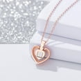 thumbnail image 3 of Collar De Corazón En 100 Idiomas I Love You Collar De Proyección Para Mujeres Niñas Regalos De San Valentín Cateissary AP006387-02, 3 of 6