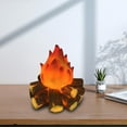 thumbnail image 1 of Lámpara de carbón de simulación Luces de llama de carbón Lámparas de luz Linterna de chimenea simulada para mesa, dormitorio, hogar, decoración de, 1 of 8