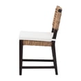 thumbnail image 4 of bali & pari Alise Mahogany wood and Seagrass BOHO Dining Chair, Natural Brown, 4 of 9