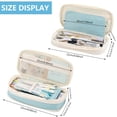 thumbnail image 5 of Rirool Large Capacity Pencil Case, Expandable Pencil Pouch Big Pen Bag for School Supplies with Zipper, Deformable Organizer for Teen Girls Boys, Blue, 5 of 7