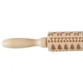 thumbnail image 3 of Topumt Embossing Rolling Pin, Wooden Laser Engraved Embossed Printing Rolling Pin DIY Tool for Homemade or Christmas Cookies, 3 of 6
