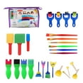 thumbnail image 3 of Moyic Paquete de 26 pinceles de esponja para pintar para niños, rodillo de dibujo de juguete, jardín de infantes, creatividad, Kits de experimentos de química, 3 of 6