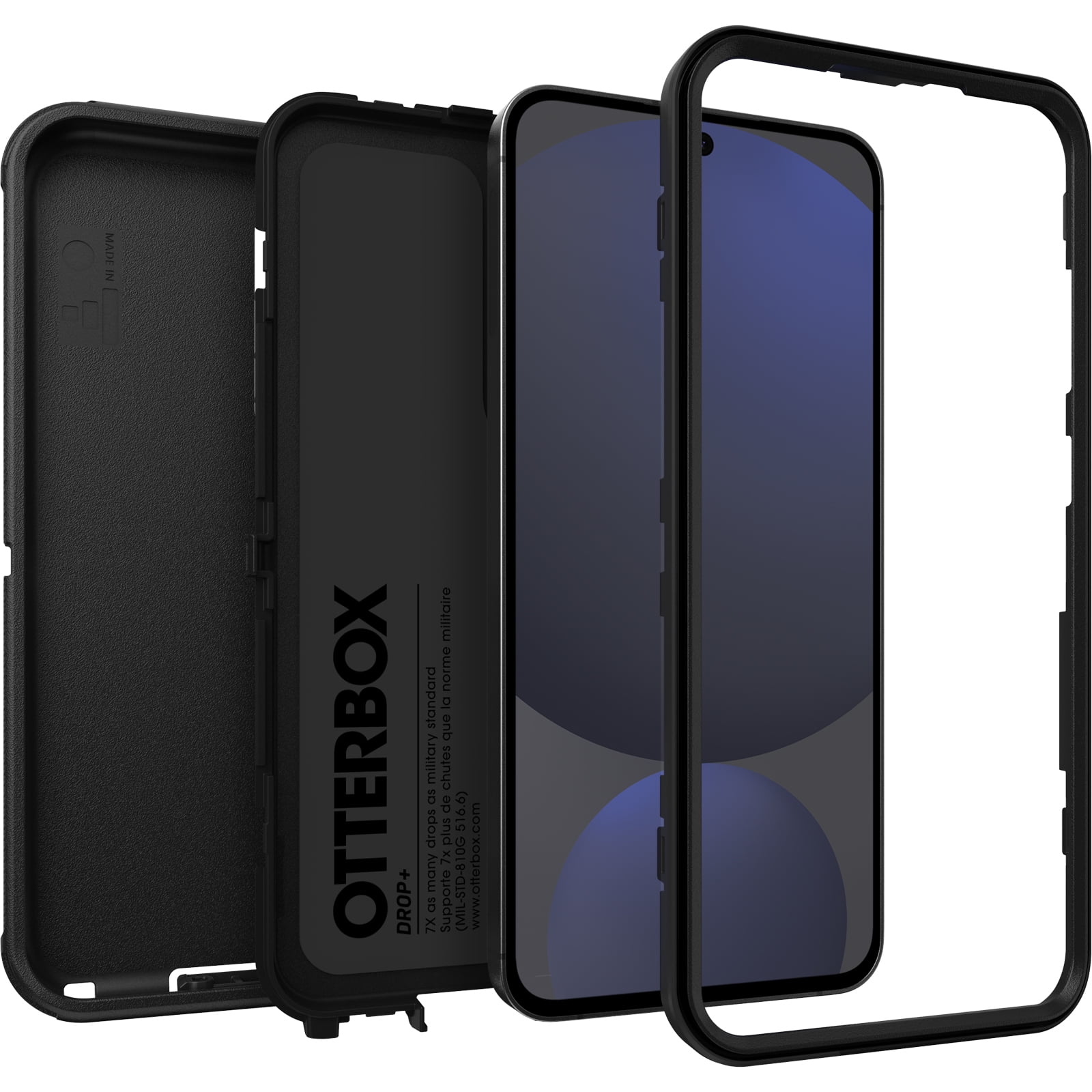 OtterBox Defender Series Pro Case for Samsung Galaxy S24 Fe - Black