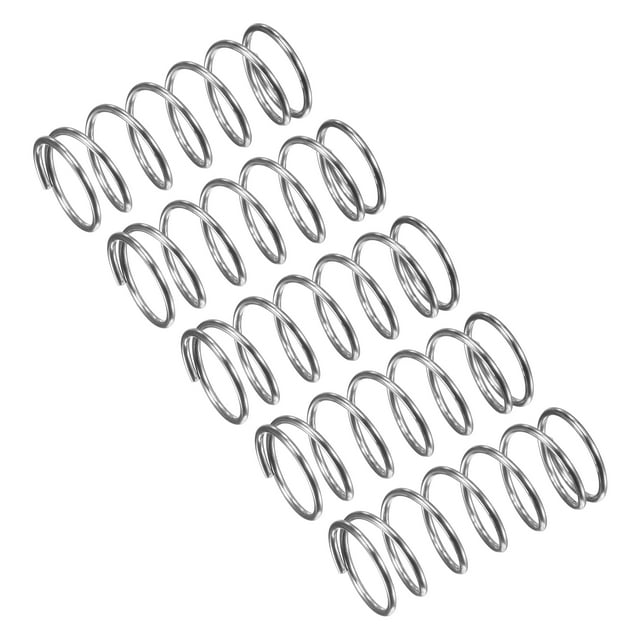 Unique Bargains Compression Spring, 15 Pack 304 Stainless Steel, 15mm OD, 1.2mm Wire, 40mm Length
