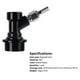 thumbnail image 3 of Inteprter Bloqueo de bola de barril 1 par de accesorios de barril Conector de accesorios de barril de bloqueo de bola de plástico con abrazaderas Kits de equipo de elaboración de vino Inteprter HA015779-00, 3 of 6
