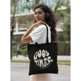 thumbnail image 2 of Smartprints 70s Retro Good Times. Tote Bag - Image by Shutterstock, One Size Cotton Canvas Tote Bag, 2 of 4