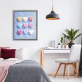 thumbnail image 3 of Stupell Industries Contemporary Pastel Heart Grid Brown Floating Frame Canvas Art, 17 x 21, by The Prints Vibe, 3 of 8