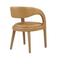 thumbnail image 4 of Modway Pinnacle Vegan Leather Dining Chair Set of Two in Tan, 4 of 10