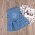 thumbnail image 4 of Opperiaya Robe Sans Manches d'Été pour Bébé Fille avec un Col à Volants Solide, 4 of 6