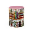 thumbnail image 3 of Stained Glass Bookshelf Mug - 15oz Ceramic Coffee Mug for Book Lovers, Dishwasher & Microwave Safe, 3 of 4