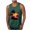Green, variant on Men's Sleeveless Beach Shirts Summer Button Up Tank Tops Casual Textured Tank Shirt