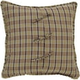 thumbnail image 2 of VHC Brands Wyatt Bedding Accessory, Euro Sham 26x26, Plaid Tan, 2 of 6