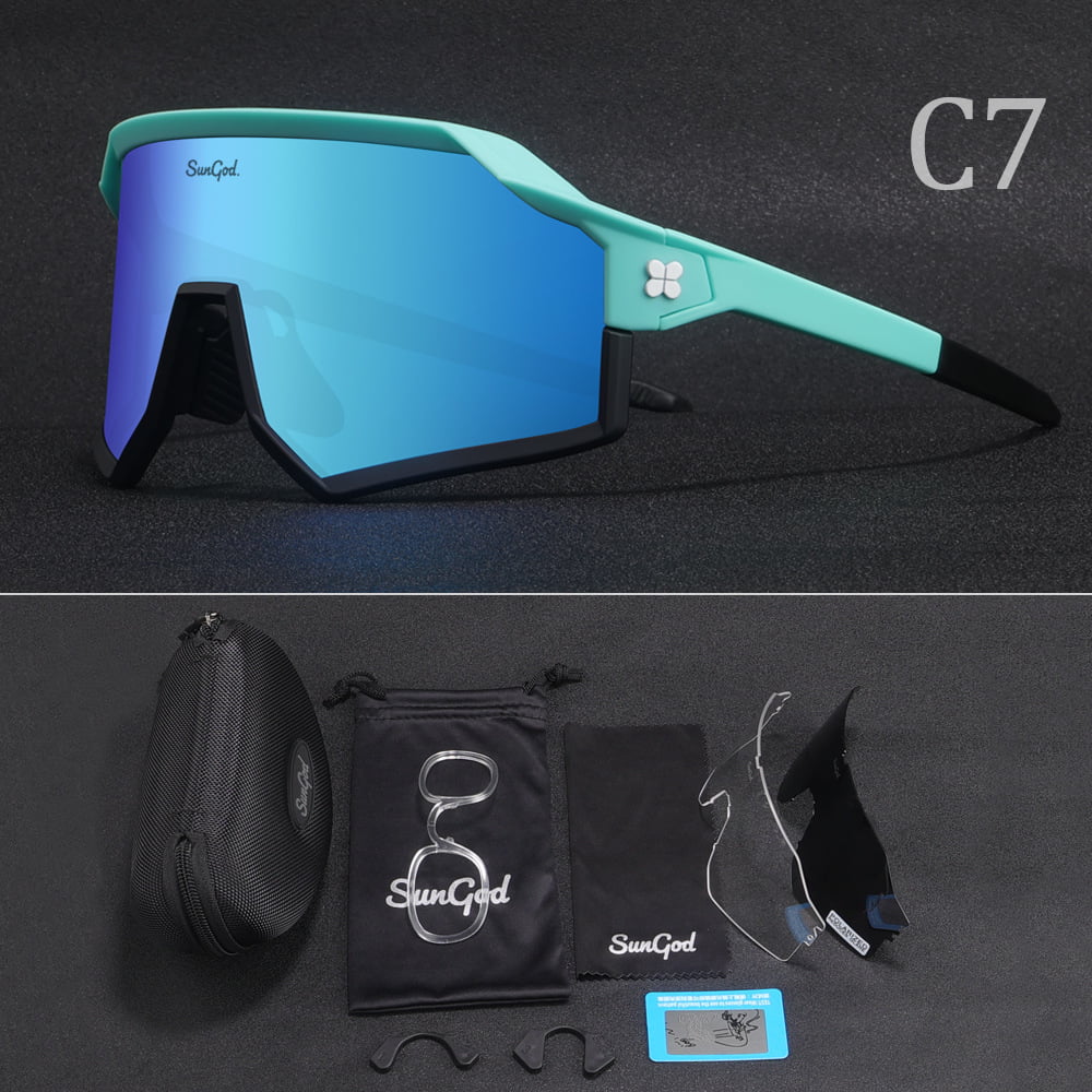 Cycling Glasses Sports Bike Riding Sunglasses Goggles Anti-UV Windproof 