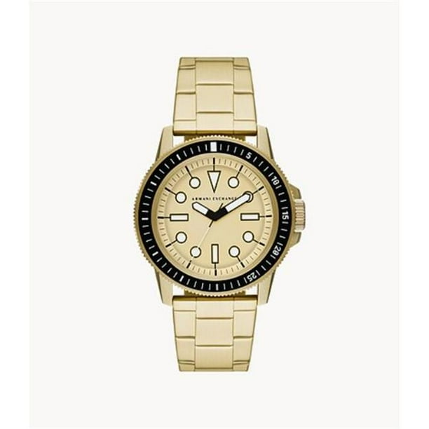 Armani Exchange AX1854 Leonardo Gold Tone Mens Watch Walmart