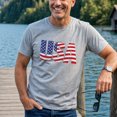 thumbnail image 4 of Jollimate Vintage USA Flag T-Shirt, Distressed American Flag Graphic Tee, Patriotic Shirt for Men, 4 of 6