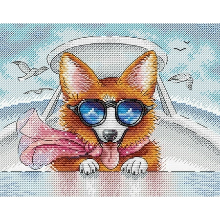 UPC: 4627128735117 | Living in Style SM-391 Counted Cross-Stitch Kit by MP Studia Ginger Fox