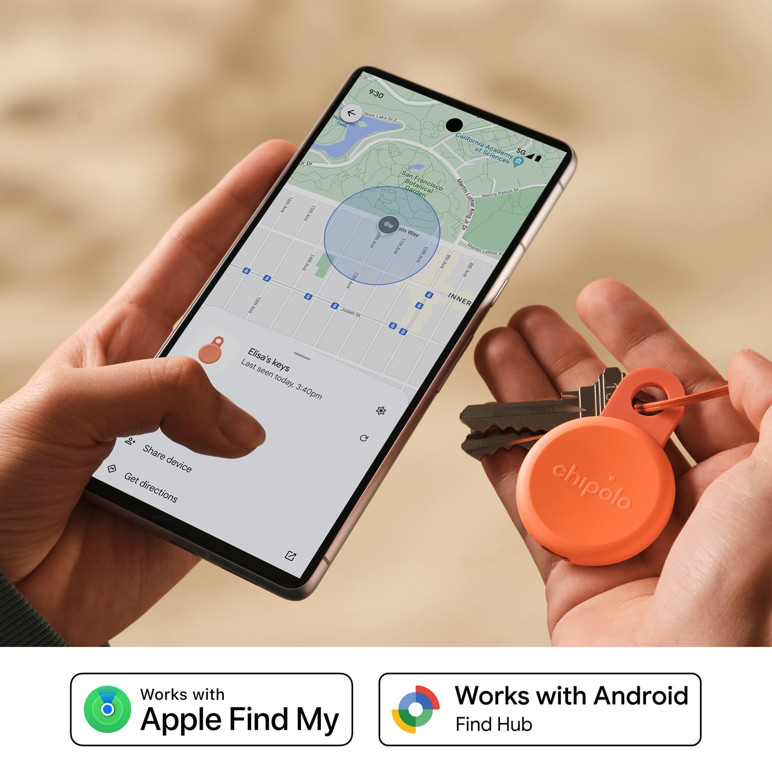 Chipolo LOOP - Rechargeable Bluetooth Tracker for Key and Pocket Location, Compatible with Apple or Google, Call Your Phone & Out of Range Alerts for Android - 4 Pack (Charcoal/Chalk/Navy/Coral)