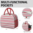 thumbnail image 6 of Womens Red and Green Christmas Pattern Lunch Box for Work,Insulated Lunch Bag for Women,Loncheras Para Mujer,Leakproof Adult Lunch Bag for Work,Beach,Travel,Picnic,Camping, 6 of 7