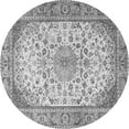 thumbnail image 1 of Ahgly Company Indoor Round Medallion Gray Traditional Area Rugs, 7' Round, 1 of 1