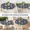 thumbnail image 7 of Pioneer Flower Floral Print Pattern Round Fitted Tablecloth with Elastic Edge,Dining Table Cover Waterproof,Outdoor Round Tablecloth for Camping,Dining,Indoor and Outdoor, 7 of 7