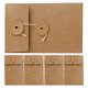 thumbnail image 4 of sobres de papel kraft vintage con cierre de cordón, pequeños sobres cuadrados para tarjetas de oficina e invitaciones de boda., 4 of 7