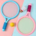 thumbnail image 1 of Juego de raqueta de bádminton para niños, raqueta de tenis doble, para estudiantes de primaria de 3 a 12 años, puesto de juguetes deportivos, 1 of 4