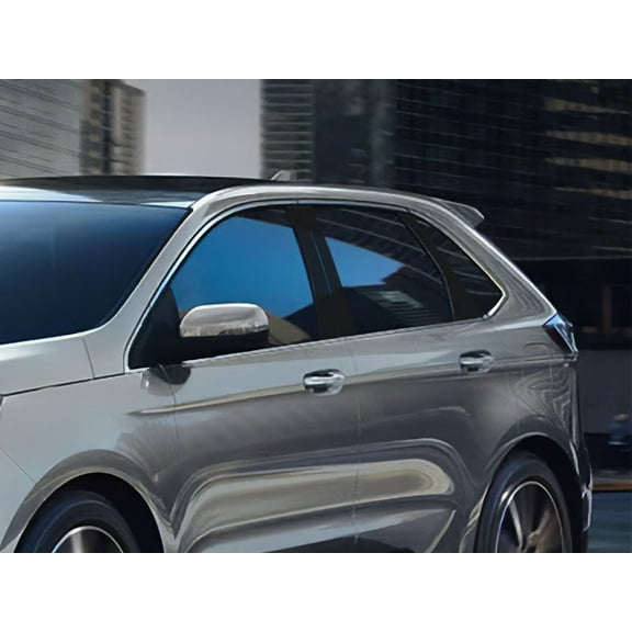 Rvinyl Pillar Post Window Trim Compatible with Ford Edge 2015-2024 - Matte (Black)