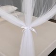 thumbnail image 2 of Bed Canopy for Full Queen King Size Bed, Canopy Bed Curtains Elegant Mosquito Net, Mosquito Netting for Camping Patio Indoor Outdoor Bug Net, Yellow, 2 of 9