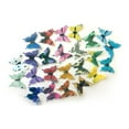 thumbnail image 2 of 24 Assorted Rainbow Colored Wafer Paper Butterflies 1.75 Inch for Decorating Desserts Cupcakes Wedding Cookies Cakes, 2 of 3