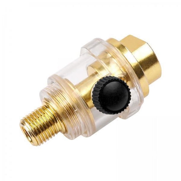 5x Lubricador de Engrasador en Línea Herramienta Neumática Rosca de Cabeza Compacta Tubo Fácil de Instalar Lubricación Automática 1/4 Pulg. para Engra 5 piezas