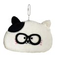 thumbnail image 2 of Estuche para lápices con forma de animal de peluche, bolsa de papelería con cierre de cremallera, adorable estuche de maquillaje para adolescentes y Gato de orejas negras, 2 of 8