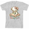 thumbnail image 3 of Beary Cute Teddy Bear Boy's Heather Gray Crew Neck Short Sleeve Tee-Medium, 3 of 4