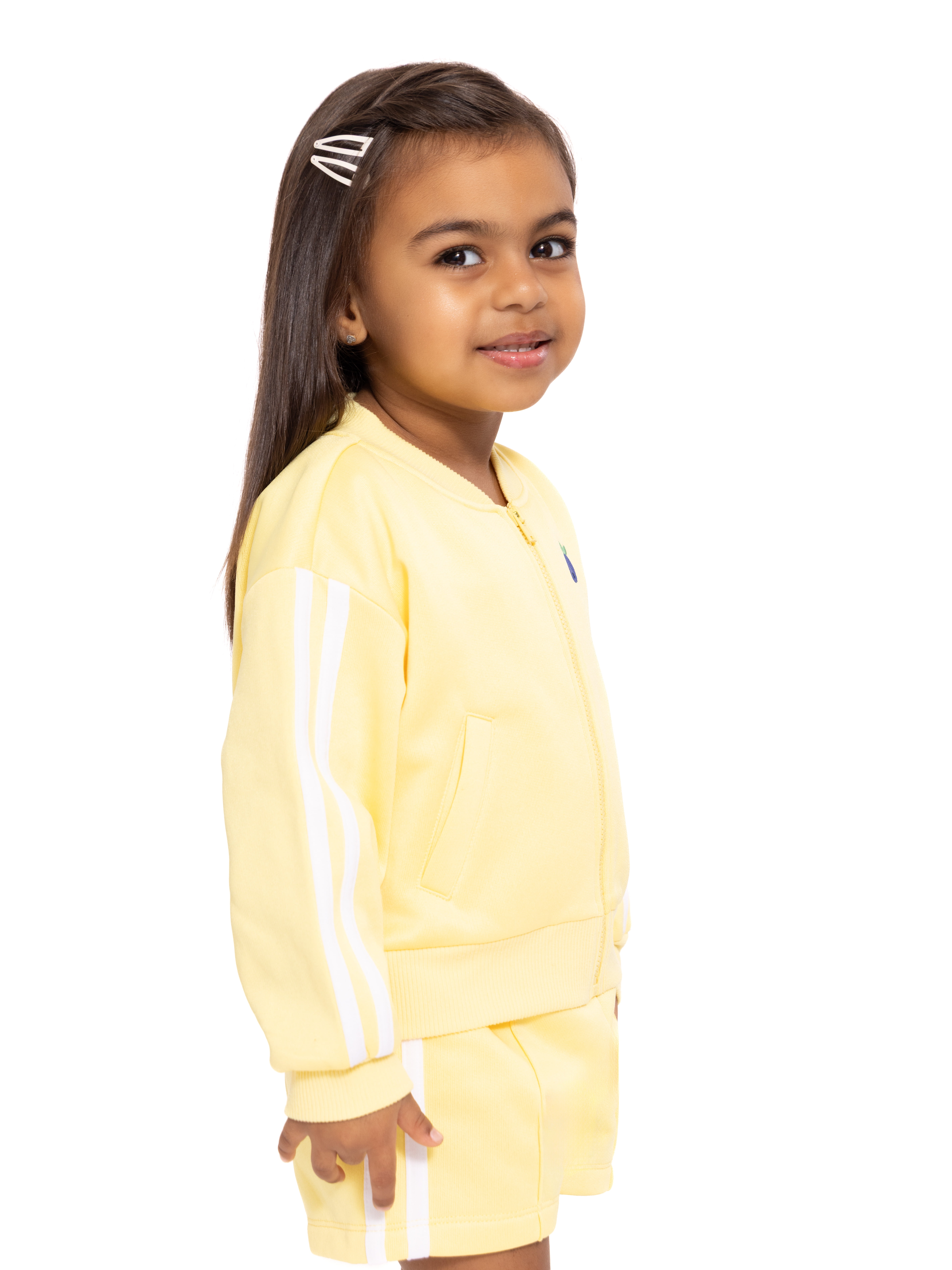 Wonder Nation Toddler Girls Full Zip Athletic Jacket, Sizes 12M-5T