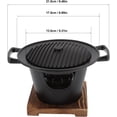 thumbnail image 2 of Parrilla Hibachi, Mini Parrilla de Carbón Portátil Japonesa sin Humo para Barbacoa, Camping, Picnic, Fiesta, Cocina, 2 of 4