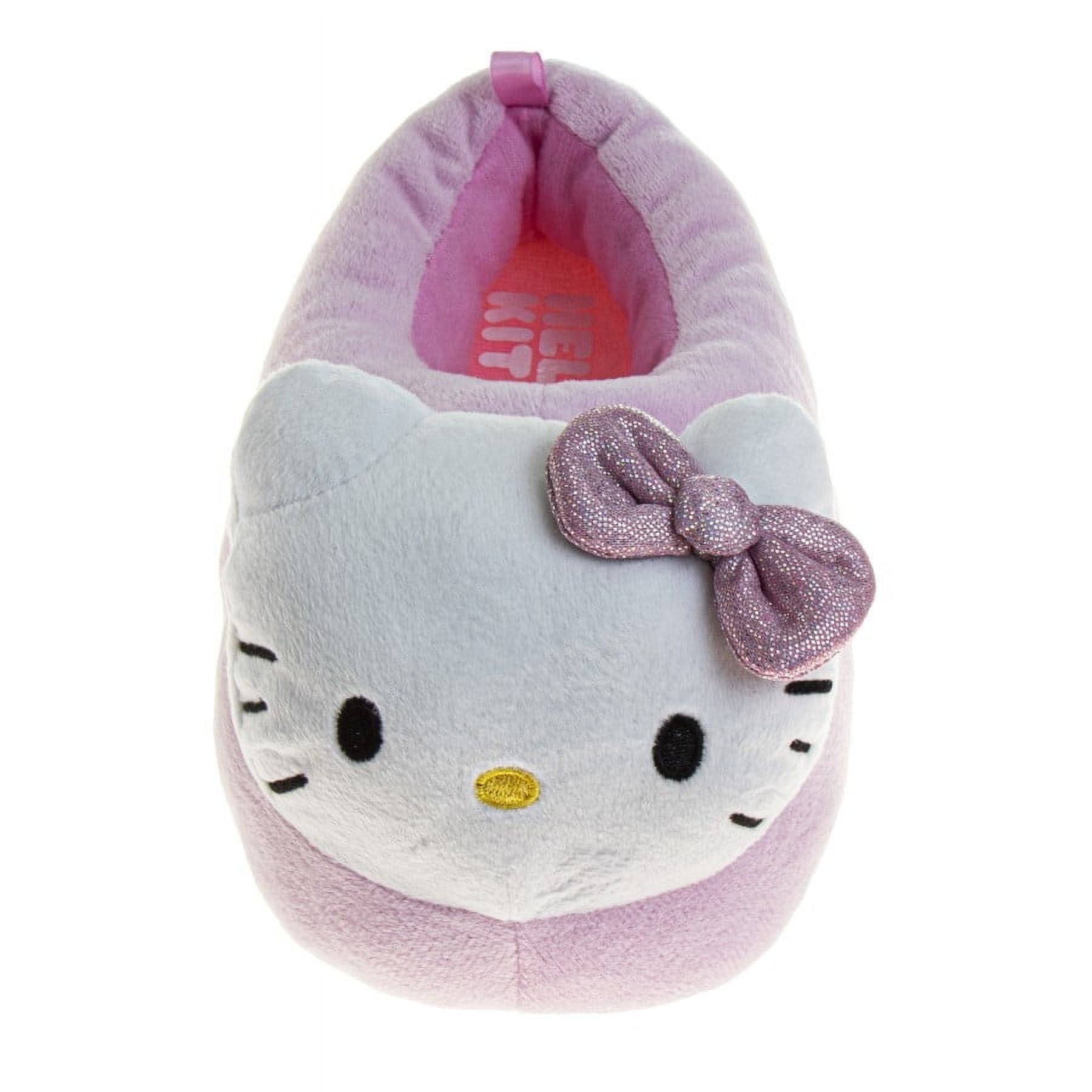 Hello Kitty Ladies Dual Sizes 3D Slipperspink White, Size: 5-6