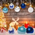 thumbnail image 3 of Bolas de Navidad azules, decoraciones para árboles de Navidad, bolas de decoración de plástico de 6 cm, decoración tradicional de Navidad, paquete de 30 piezas Afortunado Sencillez, 3 of 5