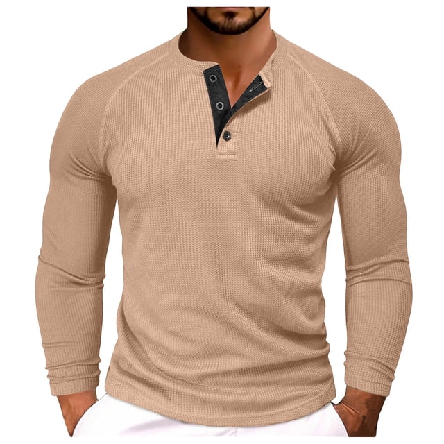 LUOGENLI T-shirts pour Homme pour Hommes T-Shirt à Manches Longues à Col Rond T-Shirt Décontracté de Vacances Chandails Hauts Tee T-shirts Hommes Blanc Fête de la Saint-Patrick 4TG T-shirts pour Hommes T-shirts Graphiques Saint-Valentin Kaki TTTG