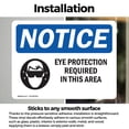 thumbnail image 3 of (2 Pack) Eye Protection Required In This Area Sign, 3 of 7