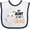 White and Navy, variant on Inktastic My Aunt is My Boo with Cute Ghost Boys or Girls Baby Bib