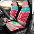 thumbnail image 2 of ZHANZZK Set of 2 Car Seat Covers Vintage Cotton Candy Poster Universal Auto Front Seats Protector Fits for Car,SUV Sedan,Truck, 2 of 5